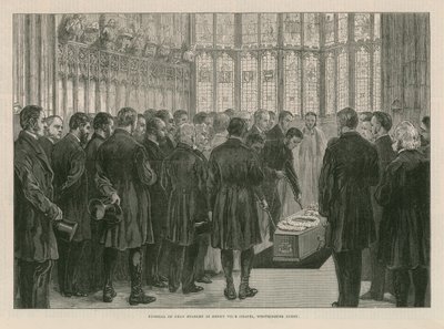Pohřeb děkana Stanleyho v kapli Jindřicha VII od English School