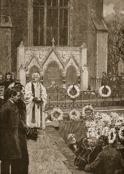 Pohřeb lorda Beaconsfielda v Hughendenu od English School