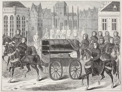 Pohřeb Richarda II od English School