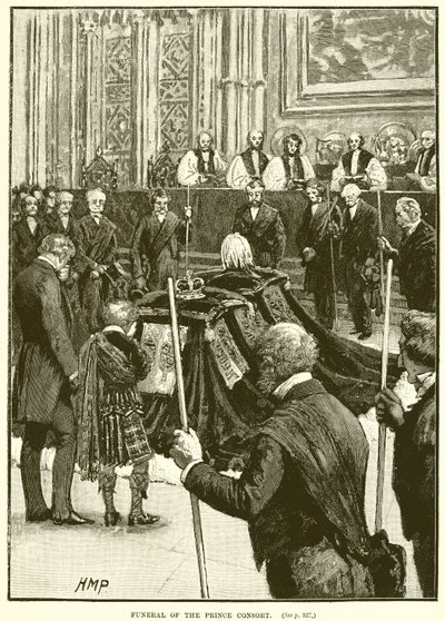Pohřeb prince Consorta od English School
