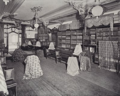 Oddělení bytového textilu, Harrods (litho) od English School