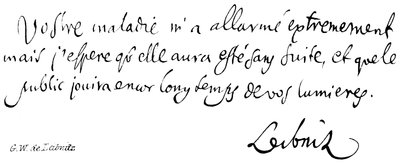 G W de Leibniz od English School