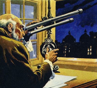Galileo vytvořil dalekohled a objevil čtyři satelity Jupitera od English School