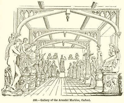 Galerie arundelských mramorů, Oxford (rytina) od English School