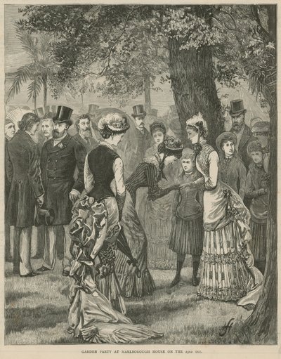 Zahradní slavnost v Marlborough House dne 23. července 1883 od English School