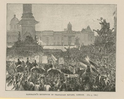 Recepce Garibaldis na Trafalgar Square od English School