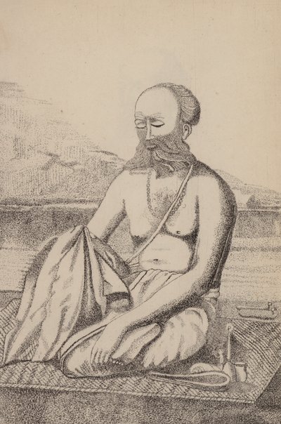 Gayatri nebo tajná modlitba (rytina) od English School