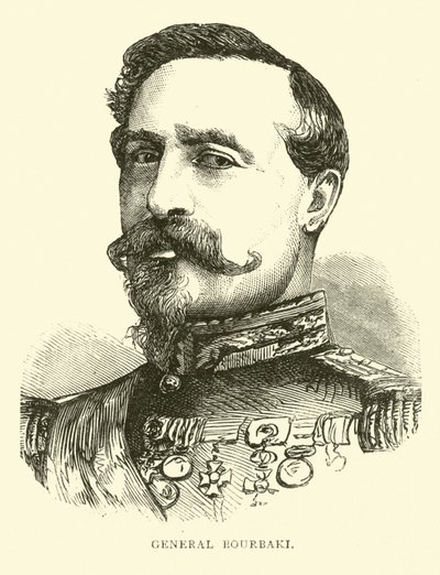 Generál Bourbaki, září 1870 od English School