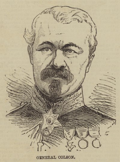 General Colson (rytina) od English School