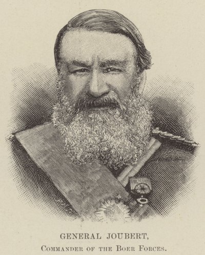 Generál Joubert, velitel búrských sil (rytina) od English School