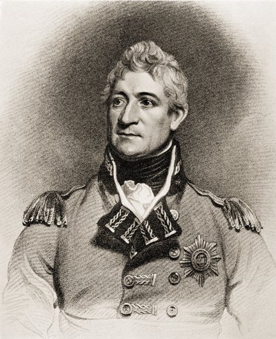 Generál Sir Thomas Picton (1758-1815) (litho) od English School