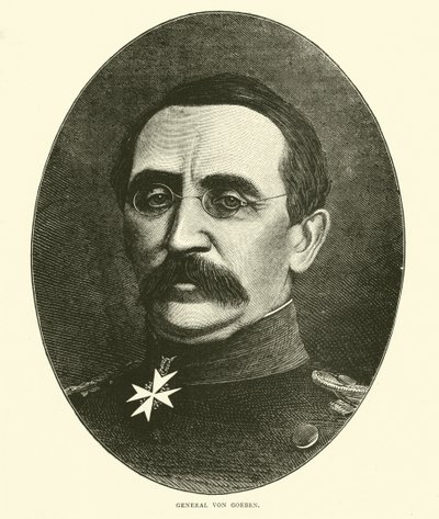 Generál von Goeben, říjen 1870 od English School