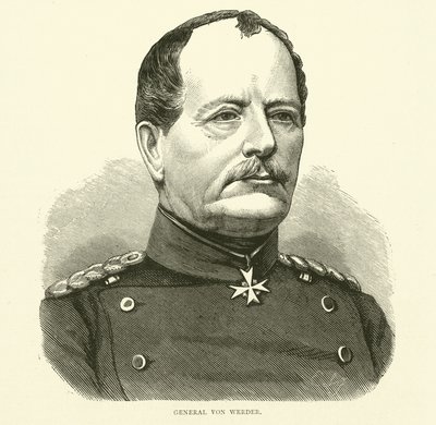 Generál von Werder, září 1870 od English School