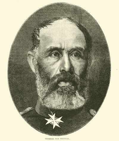 Generál von Wittich, říjen 1870 od English School