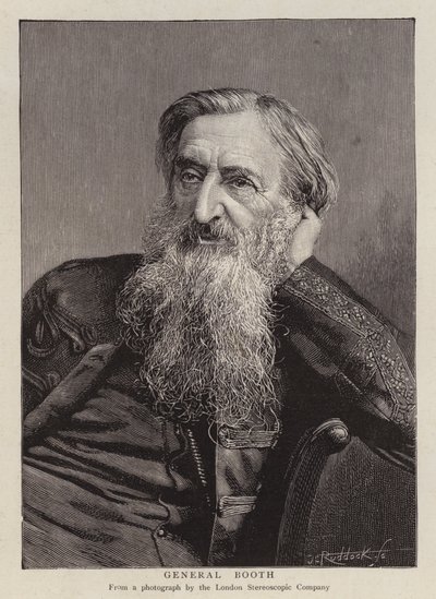 Generál William Booth, britský zakladatel Armády spásy (litho) od English School