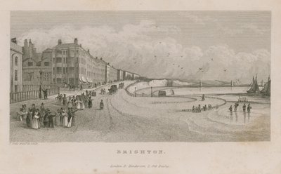 Celkový pohled podél nábřeží v Brightonu od English School