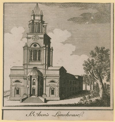 Celkový pohled na kostel sv. Anny od English School