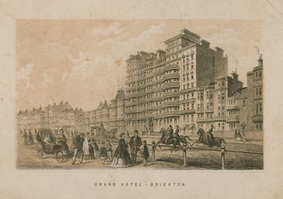 Celkový pohled na Grand Hotel v Brightonu od English School