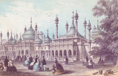 Celkový pohled na Royal Pavilion v Brightonu od English School