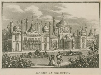 Celkový pohled na Royal Pavilion v Brightonu od English School