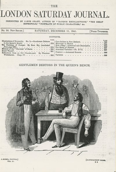 Pánové dlužníci v Queens Bench od English School