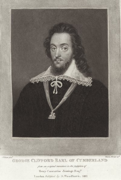 George Clifford hrabě z Cumberlandu od English School