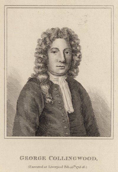 George Collingwood, popraven v Liverpoolu 25. února 1715-16 od English School