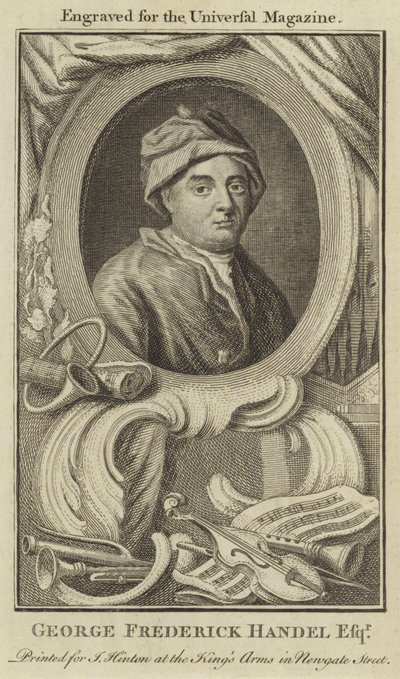 George Frederick Handel Esquire od English School