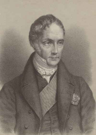 George Hamilton Gordon, 4. hrabě z Aberdeenu, britský premiér 1852-1855 (litho) od English School