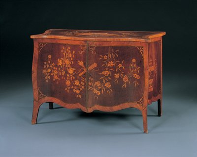 Intarzivní komoda George III na způsob Johna Cobba, kolem roku 1770 (amaranth & tulipwood) od English School