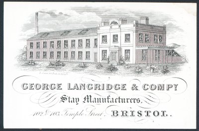 George Langridge & Company, zůstaňte výrobci, vizitka od English School