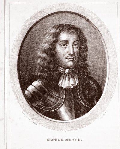George Monck, připsáno Delaverovi, vyryl de Ducarme od English School