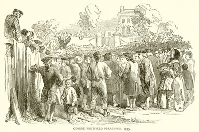 George Whitfield Preaching, 1735 od English School