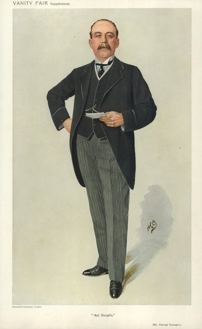 George Younger, Ayr Burghs, 6. ledna 1910, karikatura Vanity Fair od English School