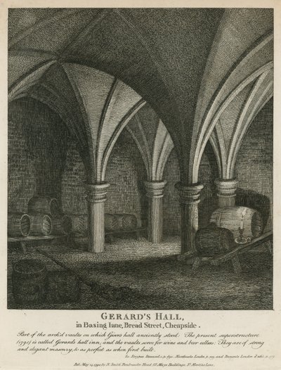 Gerards Hall v Basing Lane, Bread Street, Cheapside od English School