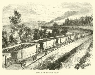 Německý muniční vlak, září 1870 od English School