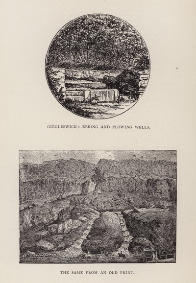 Giggleswick, Ebbing a tekoucí studny (rytina) od English School