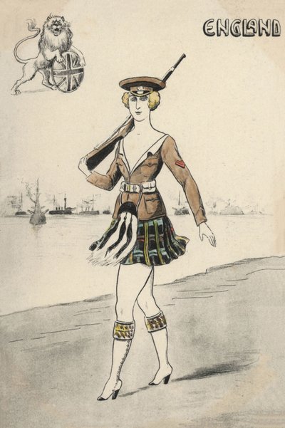 Dívka ve skotské uniformě (barva litho) od English School