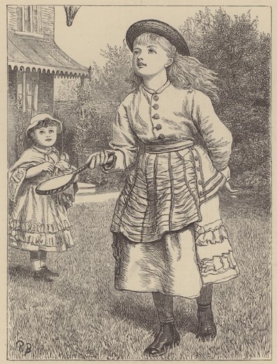 Dívka si hraje s pérákem od English School