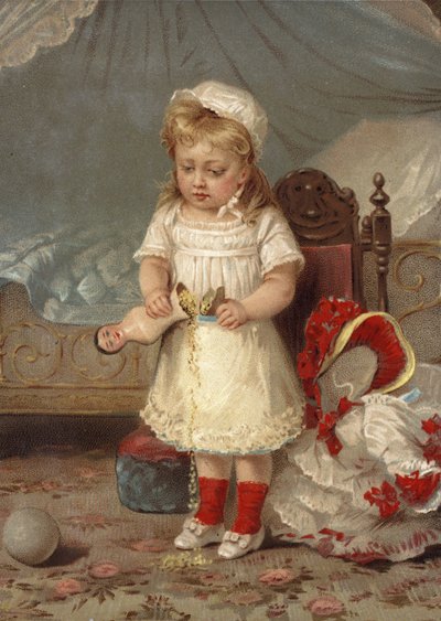 Dívka se zlomenou panenkou od English School