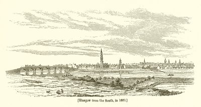 Glasgow z jihu, v roce 1660 od English School