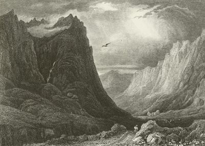 Glencoe, dívá se do průsmyku od English School