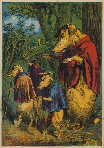 Jdou hledat štěstí (barevná litografie) od English School