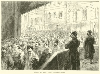 Jdu do distribuce potravin, březen 1871 od English School