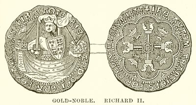 Gold-Noble. Richard II od English School