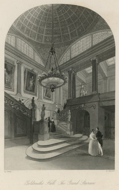 Zlatnický sál, Velké schodiště od English School