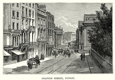 Grafton Street, Dublin (rytina) od English School