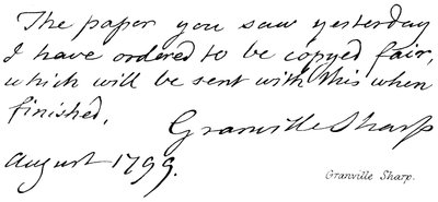Granville Sharp od English School