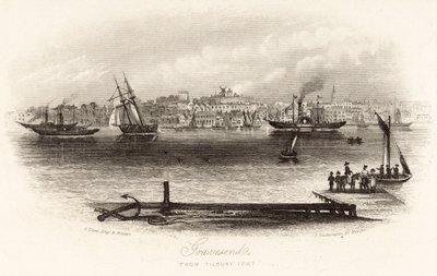 Gravesend z Tilbury Fort od English School