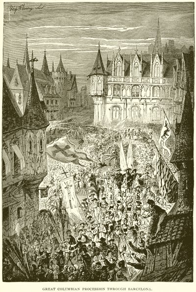 Velký kolumbijský průvod přes Barcelonu od English School
